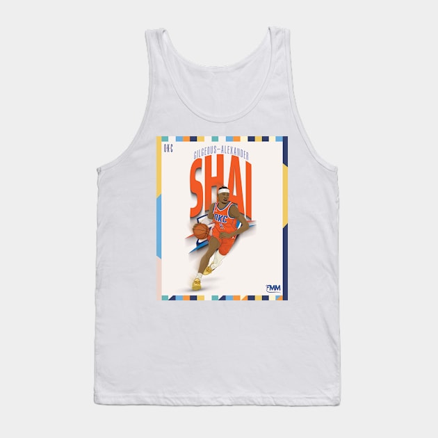 Shai Gilgeous-Alexander Poster Tank Top by fmmgraphicdesign